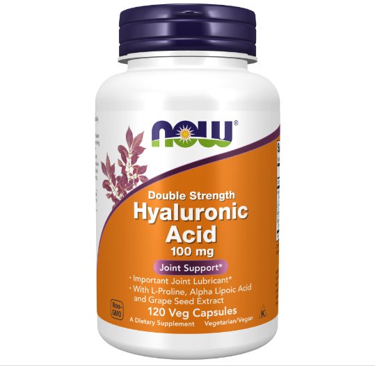 Hyaluronic Acid, Double Strength 100 mg Veg Capsules - Terveys Health Store